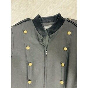 Dana Buchman Women's Top Size 14 Black Long Sleeve Zipper Frount